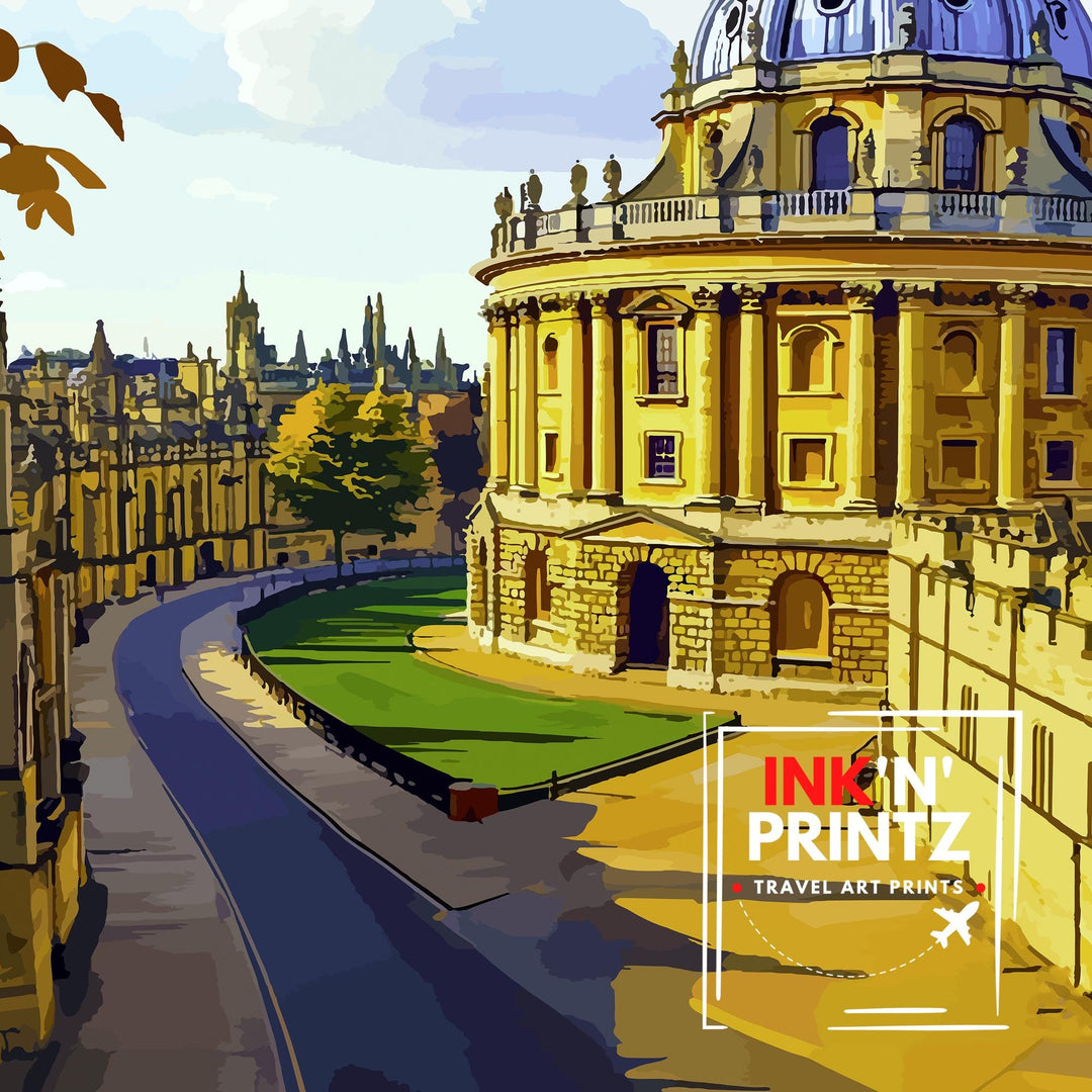 Oxford England Travel Print Wall Decor Wall Art Oxford University Wall Hanging Home Décor Oxford Gift Art Lovers British Art Lover Gift