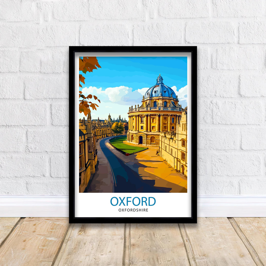 Oxford England Travel Print Wall Decor Wall Art Oxford University Wall Hanging Home Décor Oxford Gift Art Lovers British Art Lover Gift