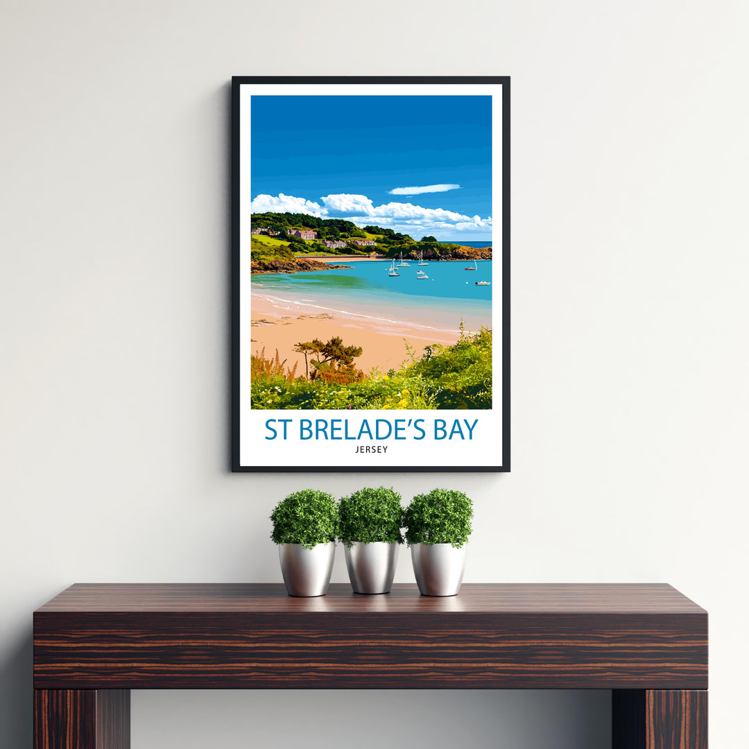 St. Brelade’s Bay Jersey Travel Poster