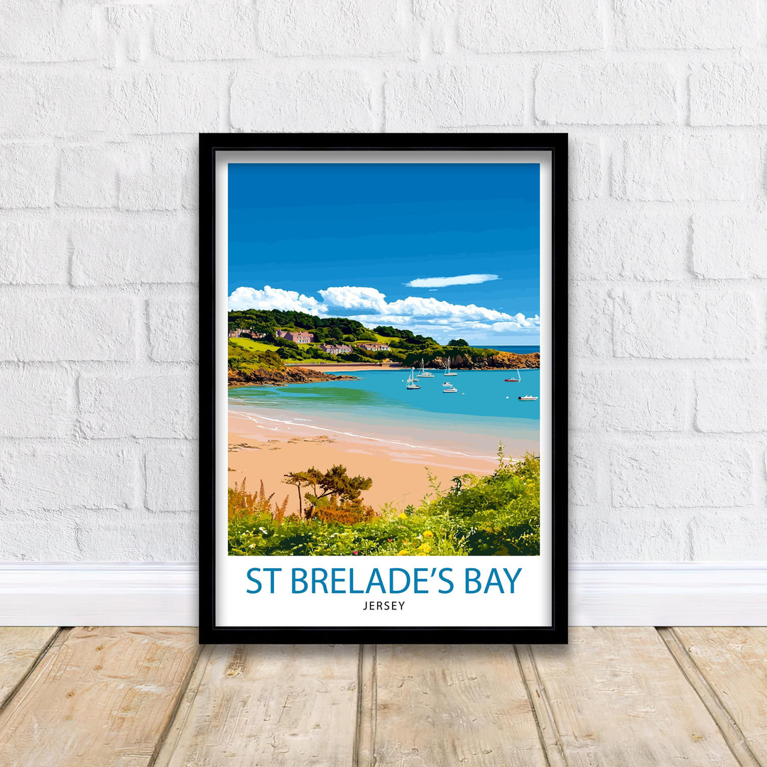 St. Brelade’s Bay Jersey Travel Poster