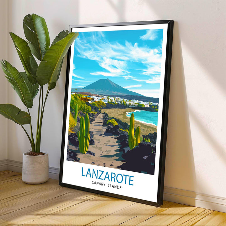 Lanzarote Canary Islands Travel Poster