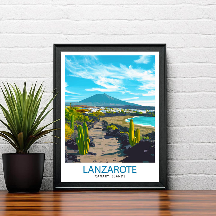 Lanzarote Canary Islands Travel Poster