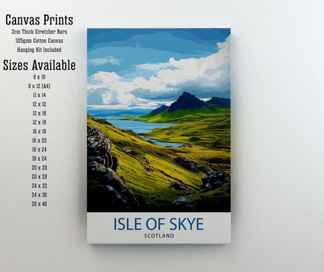 Isle of Skye Scotland Travel Print Wall Decor Wall Art Isle of Skye Landscape Wall Hanging Home Décor Scottish Highlands Gift Art Lovers