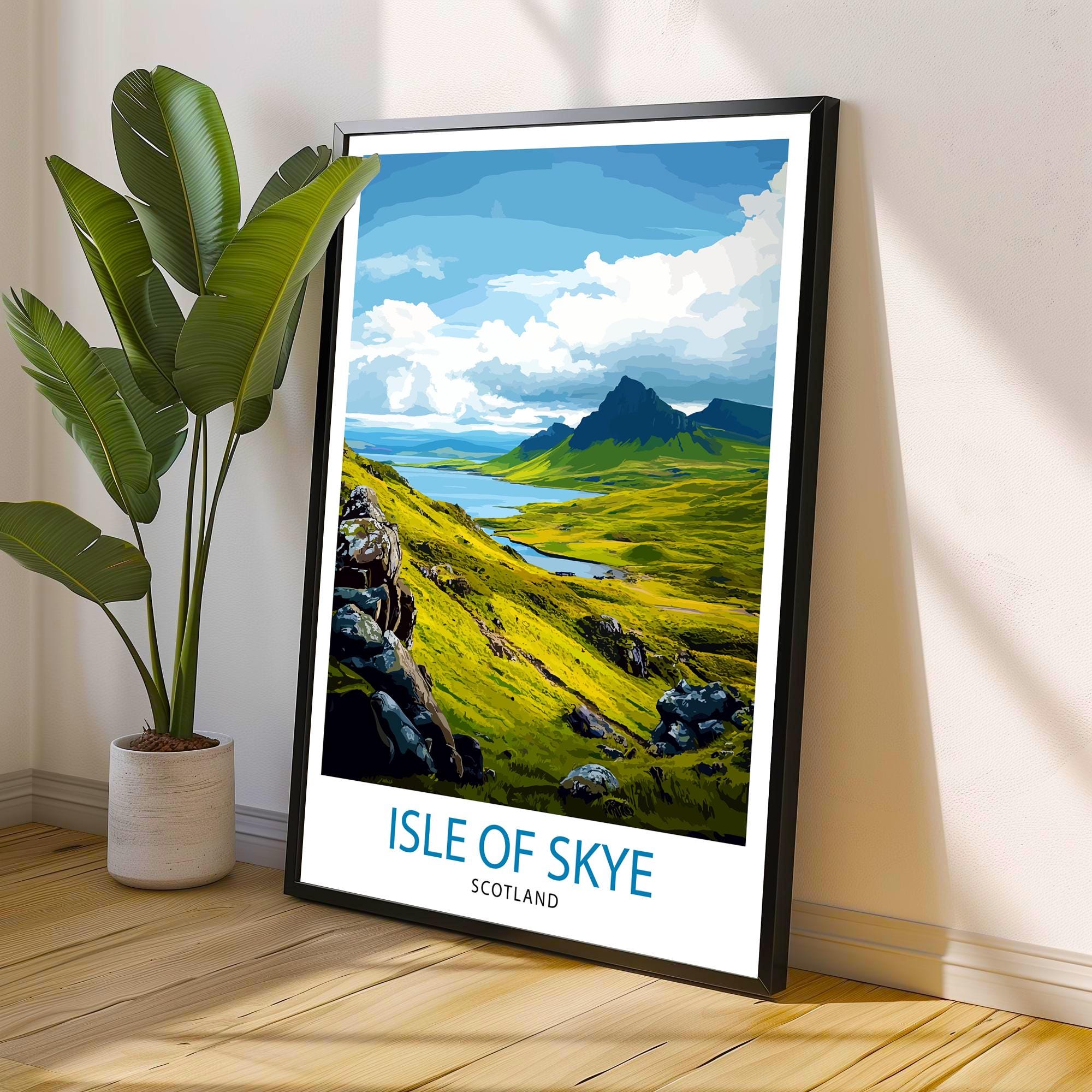 Isle of Skye Scotland Travel Poster