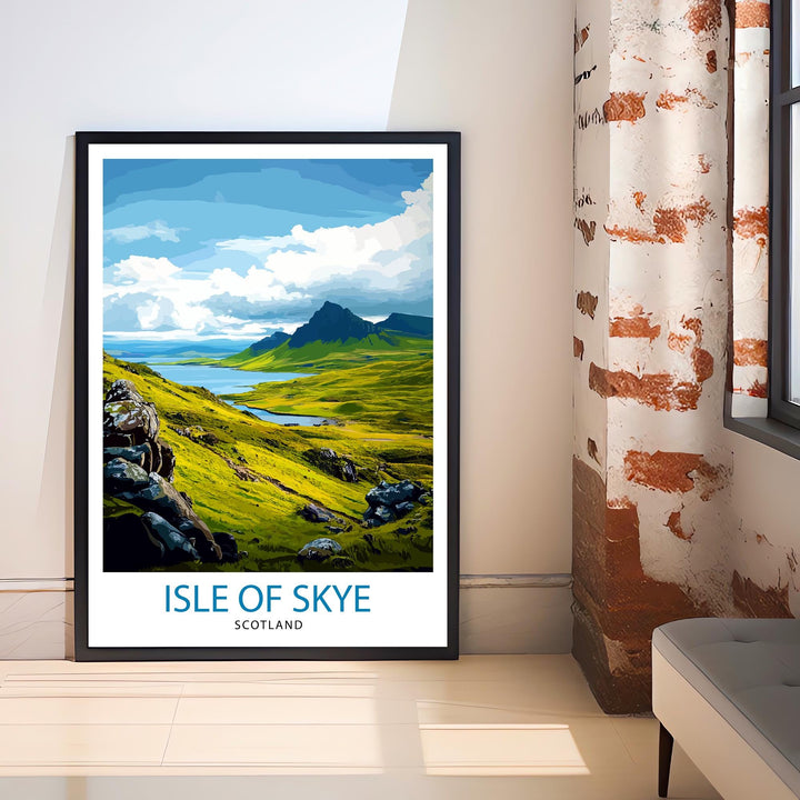 Isle of Skye Scotland Travel Poster