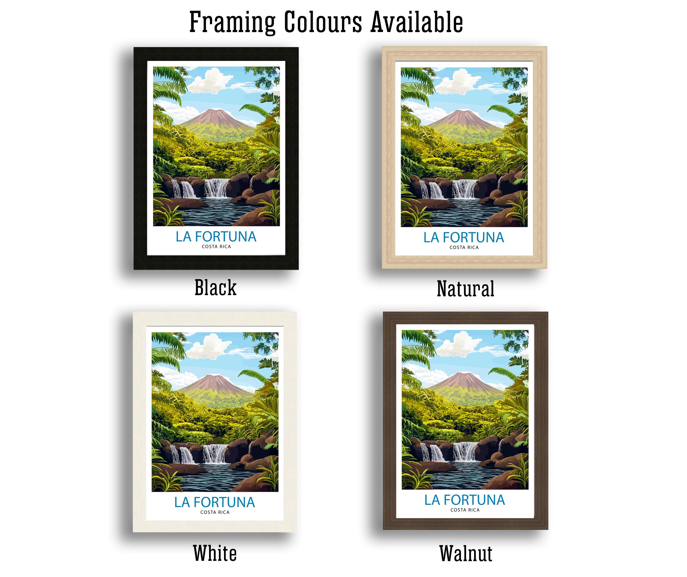 La Fortuna Costa Rica Travel Print Wall Decor Wall Art Arenal Volcano Landscape Wall Hanging Home Décor Tropical Paradise Gift Art Lovers