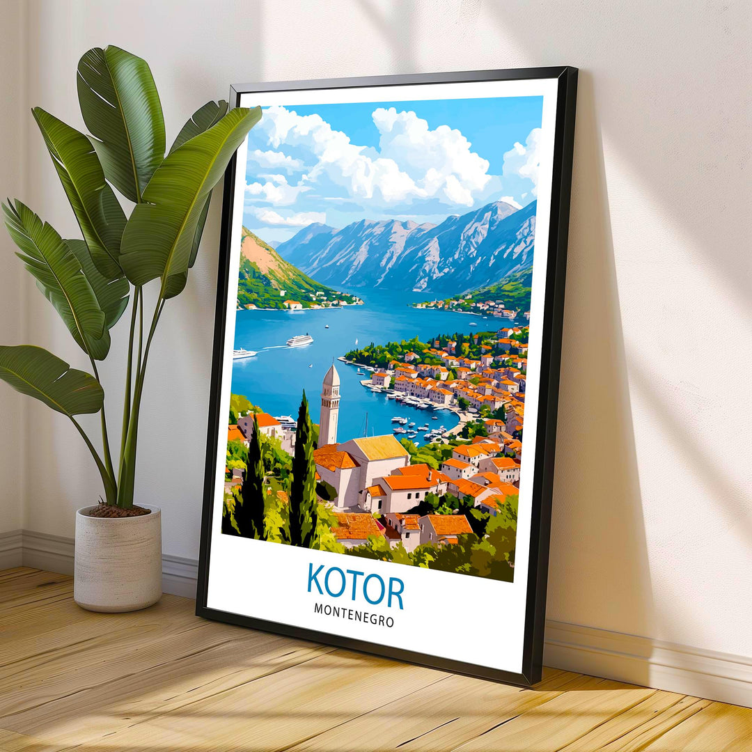 Kotor Montenegro Travel Print Wall Decor Wall Art Kotor Wall Hanging Home Décor Kotor Gift Art Lovers Montenegrin Art Lover Gift Print Art