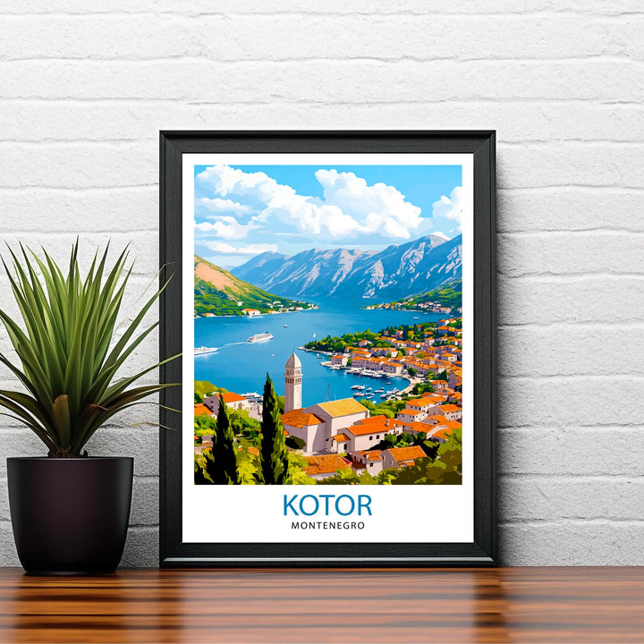 Kotor Montenegro Travel Print Wall Decor Wall Art Kotor Wall Hanging Home Décor Kotor Gift Art Lovers Montenegrin Art Lover Gift Print Art