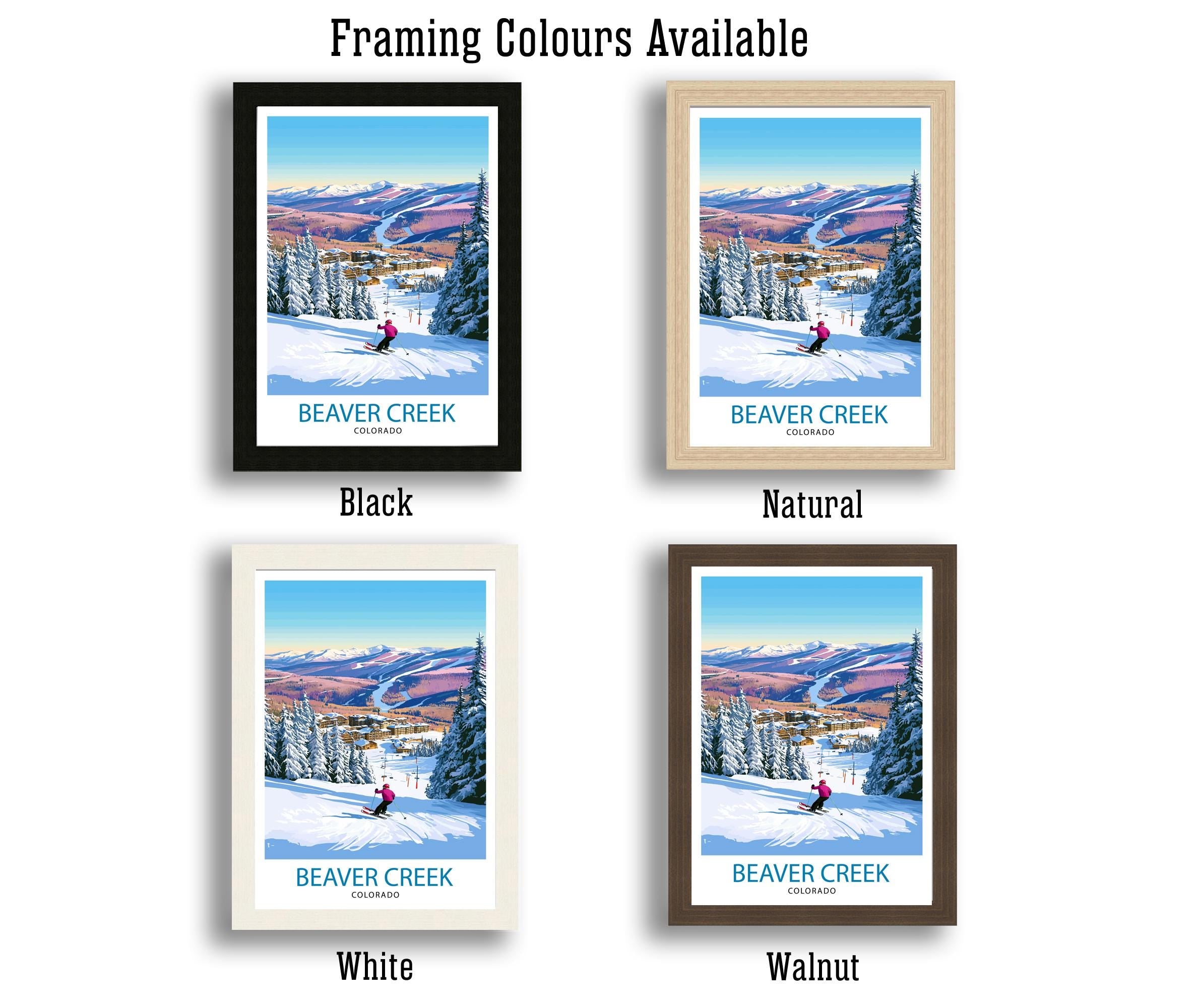 Beaver Creek Ski Resort Colorado Travel Print Wall Decor Wall Art Beaver Creek Wall Hanging Home Décor Beaver Creek Gift Art Lovers Ski Art