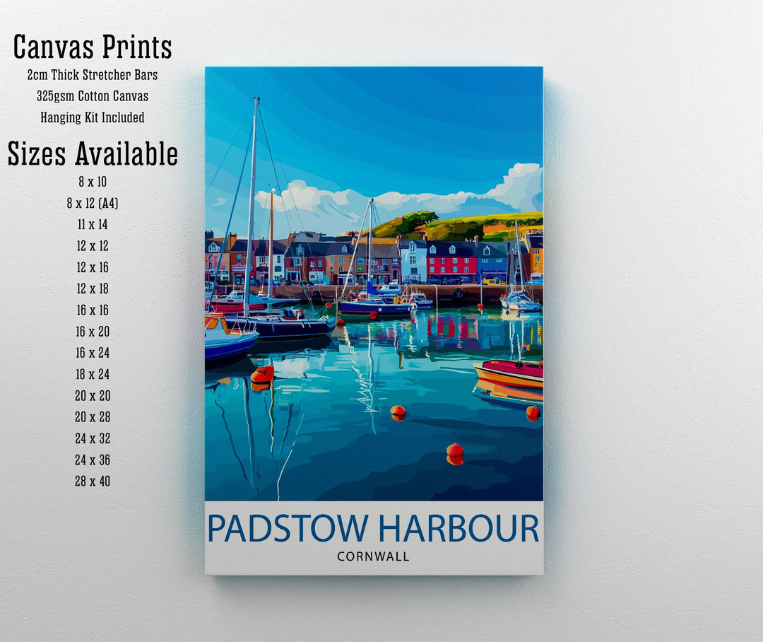 Padstow Harbour Cornwall Travel Poster