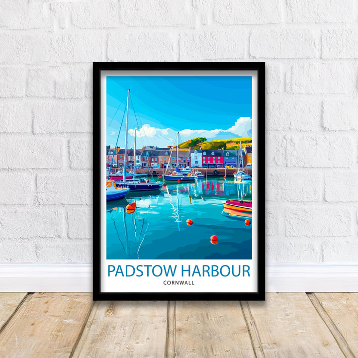 Padstow Harbour Cornwall Travel Poster