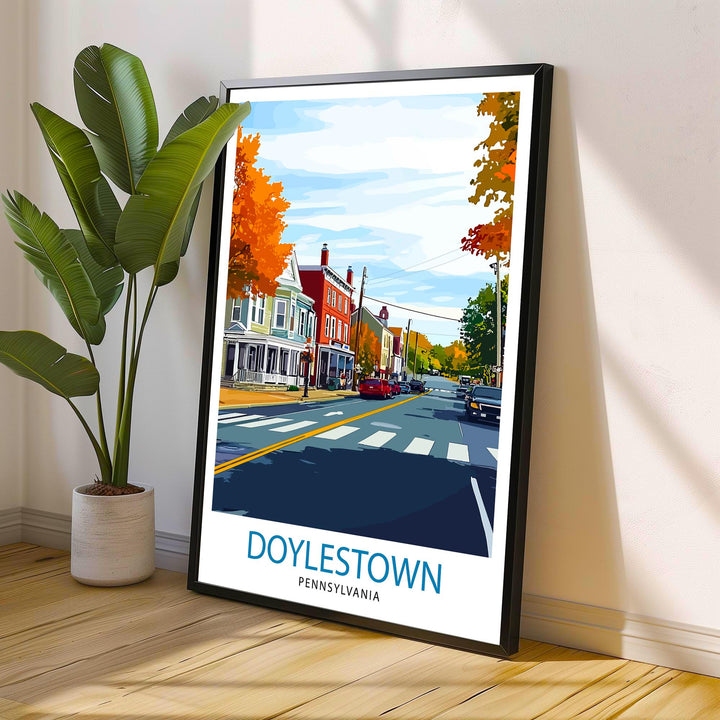 Doylestown Pennsylvania Travel Print Wall Decor Wall Art Doylestown Wall Hanging Home Décor Doylestown Gift Art Lovers American Art Lover