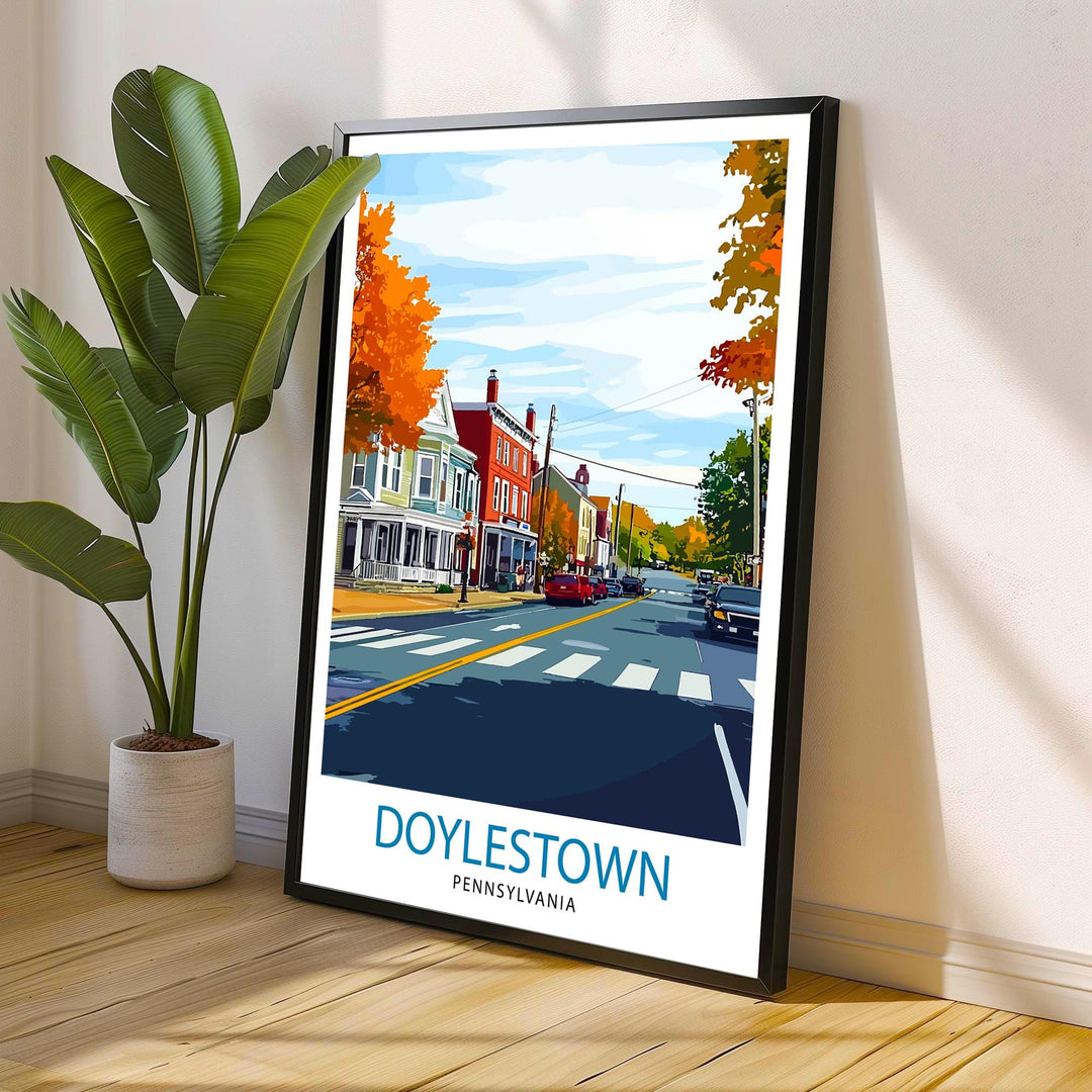 Doylestown Pennsylvania Travel Poster