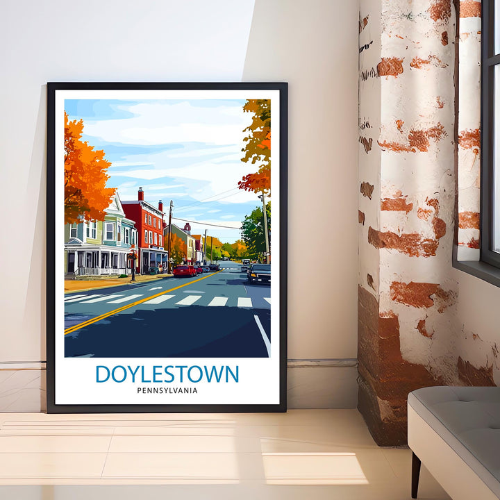 Doylestown Pennsylvania Travel Print Wall Decor Wall Art Doylestown Wall Hanging Home Décor Doylestown Gift Art Lovers American Art Lover