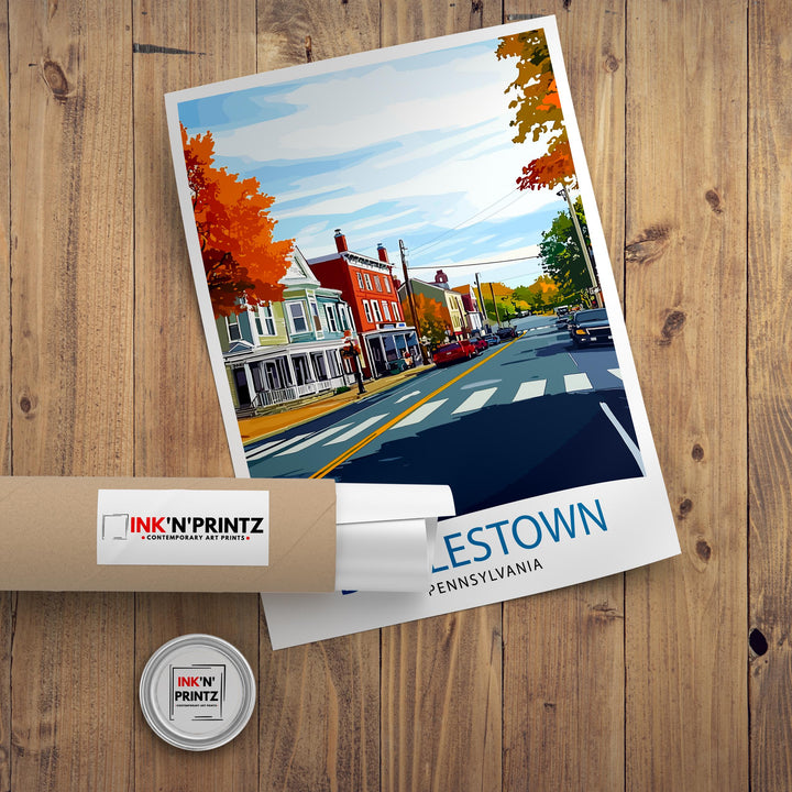 Doylestown Pennsylvania Travel Print Wall Decor Wall Art Doylestown Wall Hanging Home Décor Doylestown Gift Art Lovers American Art Lover