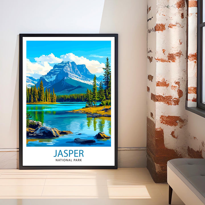 Jasper National Park Canada Travel Poster