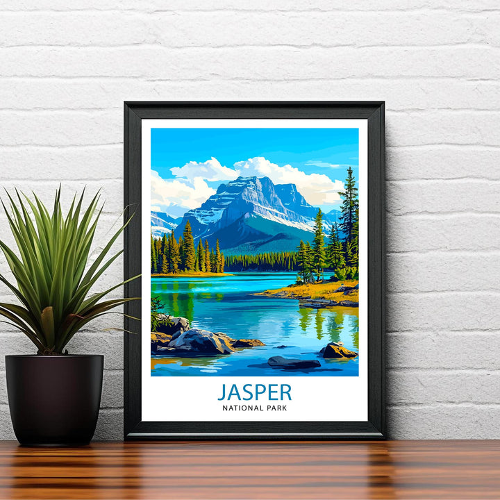 Jasper National Park Canada Travel Print Wall Decor Wall Art Jasper Wall Hanging Home Décor Jasper Gift Art Lovers Canadian Art Lover Gift