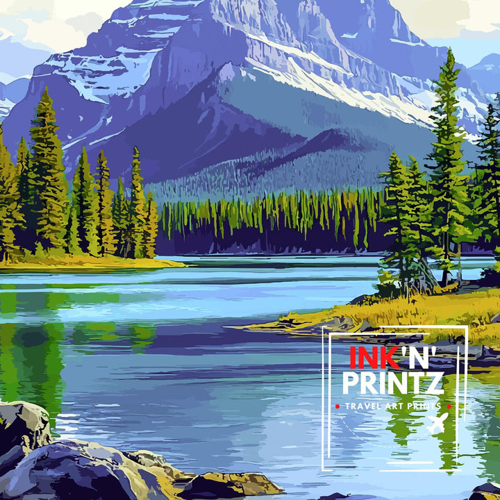 Jasper National Park Canada Travel Poster