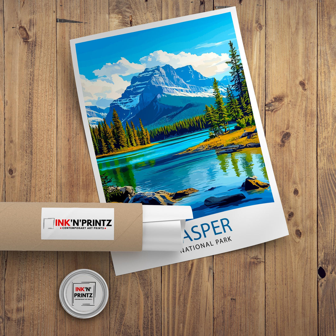 Jasper National Park Canada Travel Print Wall Decor Wall Art Jasper Wall Hanging Home Décor Jasper Gift Art Lovers Canadian Art Lover Gift