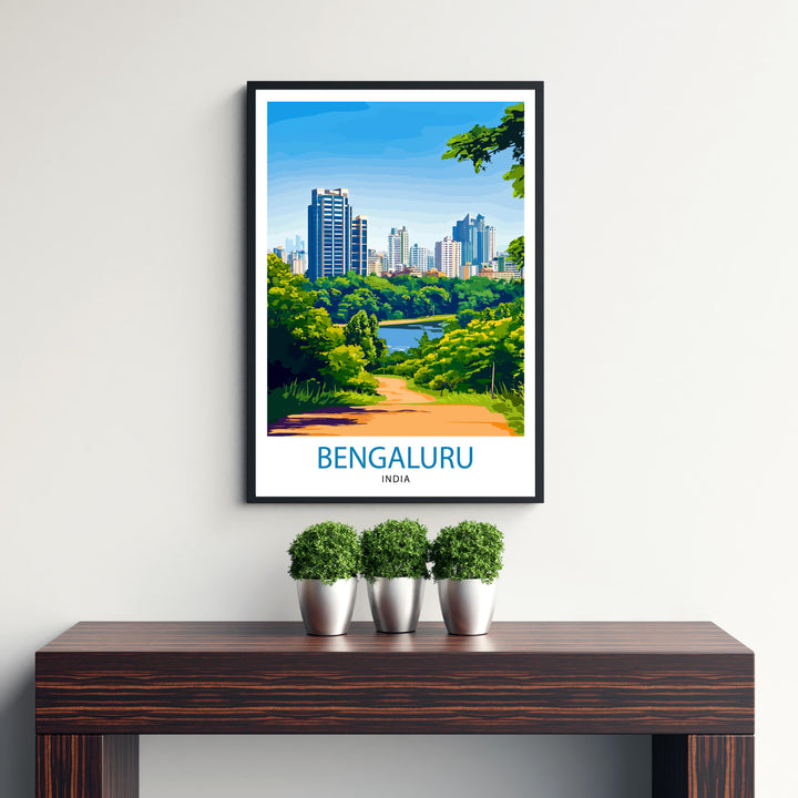 Bengaluru India Travel Print Wall Decor Wall Art Bengaluru Wall Hanging Home Décor Bengaluru Gift Art Lovers Indian Art Lover Gift Print Art