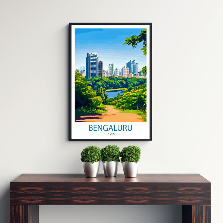 Bengaluru India Travel Poster