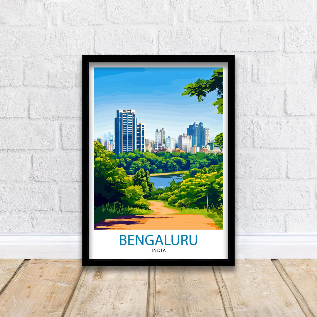 Bengaluru India Travel Print Wall Decor Wall Art Bengaluru Wall Hanging Home Décor Bengaluru Gift Art Lovers Indian Art Lover Gift Print Art