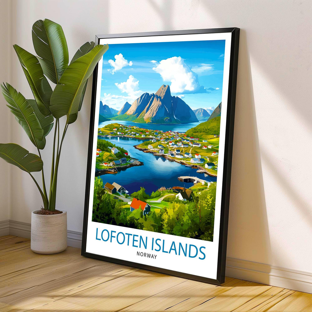 Lofoten Islands Norway Travel Poster