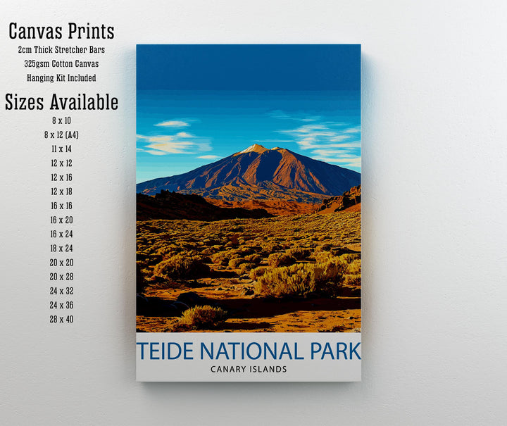 Teide National Park Tenerife Travel Poster