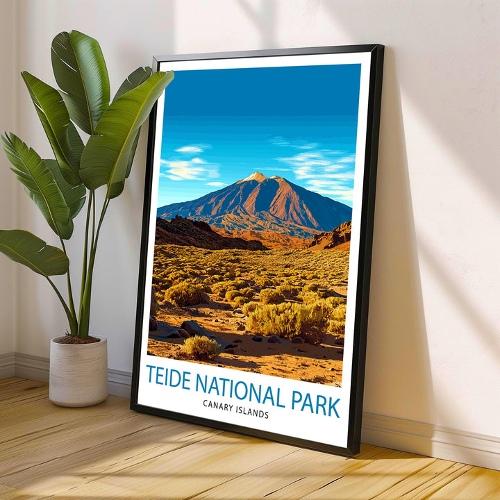 Teide National Park Tenerife Travel Print Wall Decor Wall Art Teide Wall Hanging Home Décor Teide Gift Art Lovers Spanish Art Lover Gift