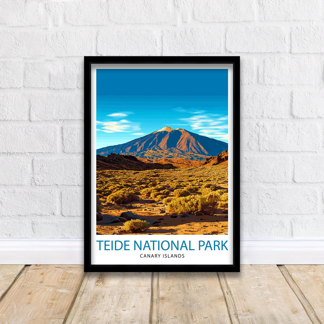 Teide National Park Tenerife Travel Print Wall Decor Wall Art Teide Wall Hanging Home Décor Teide Gift Art Lovers Spanish Art Lover Gift