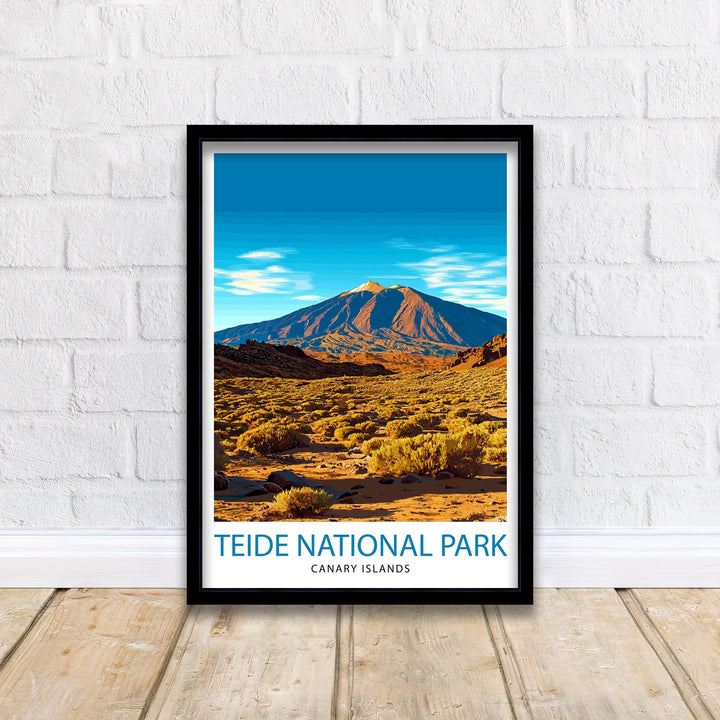 Teide National Park Tenerife Travel Poster