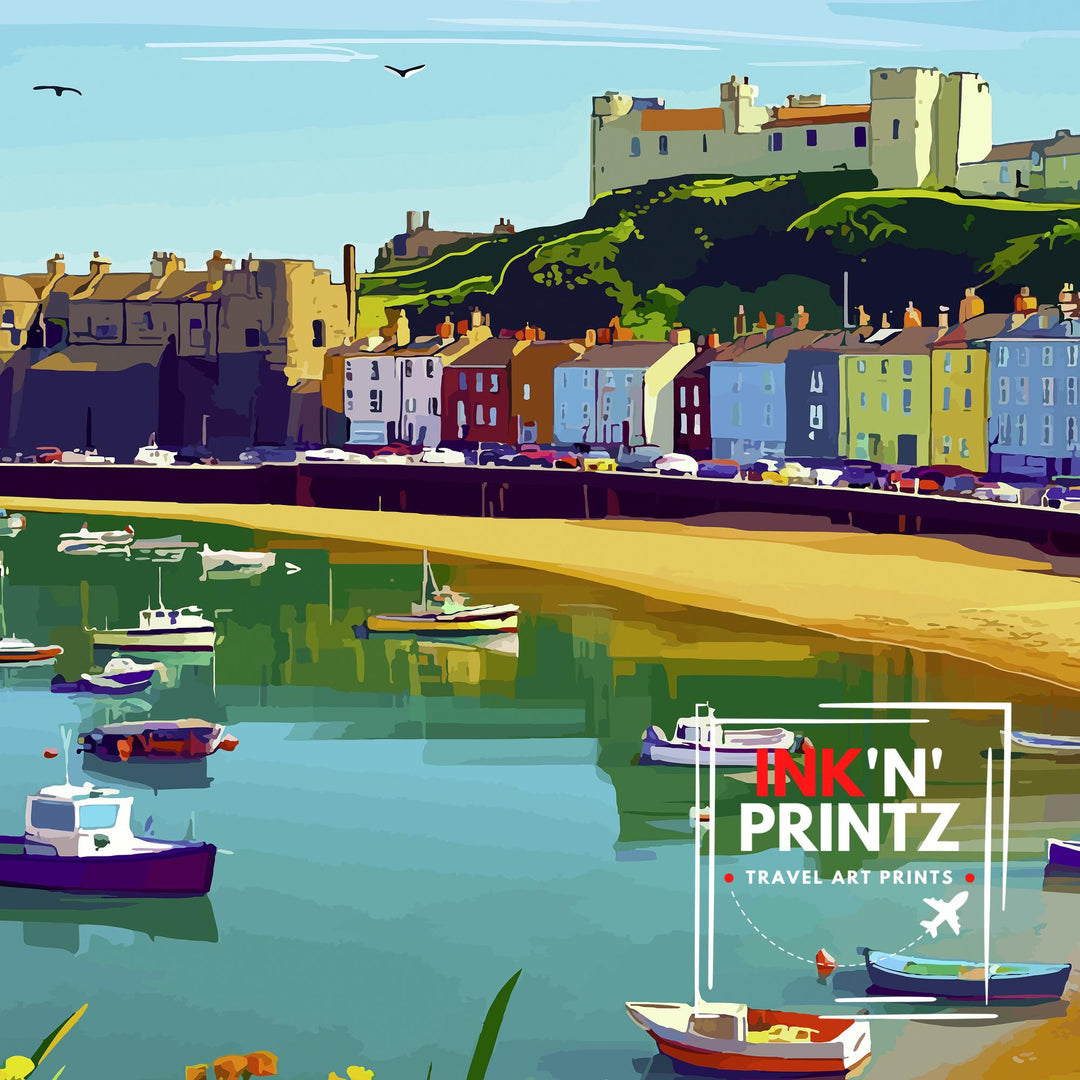 Pembrokeshire Wales Travel Poster