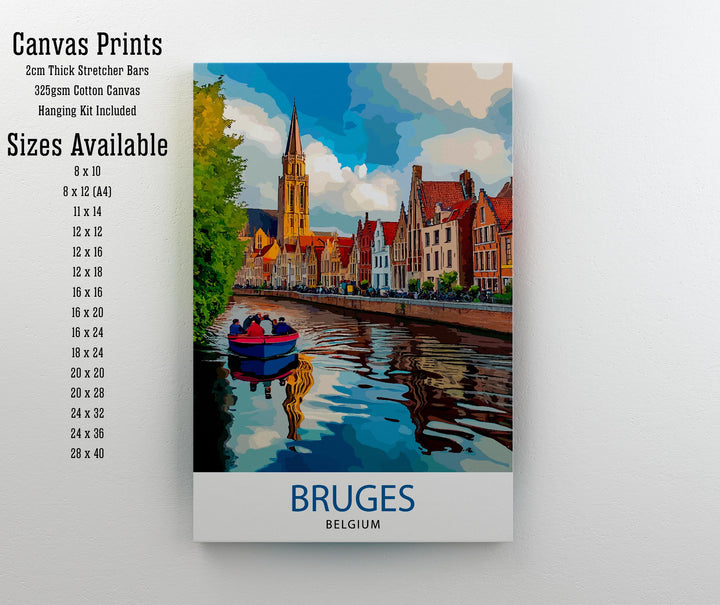 Bruges Belgium Travel Poster