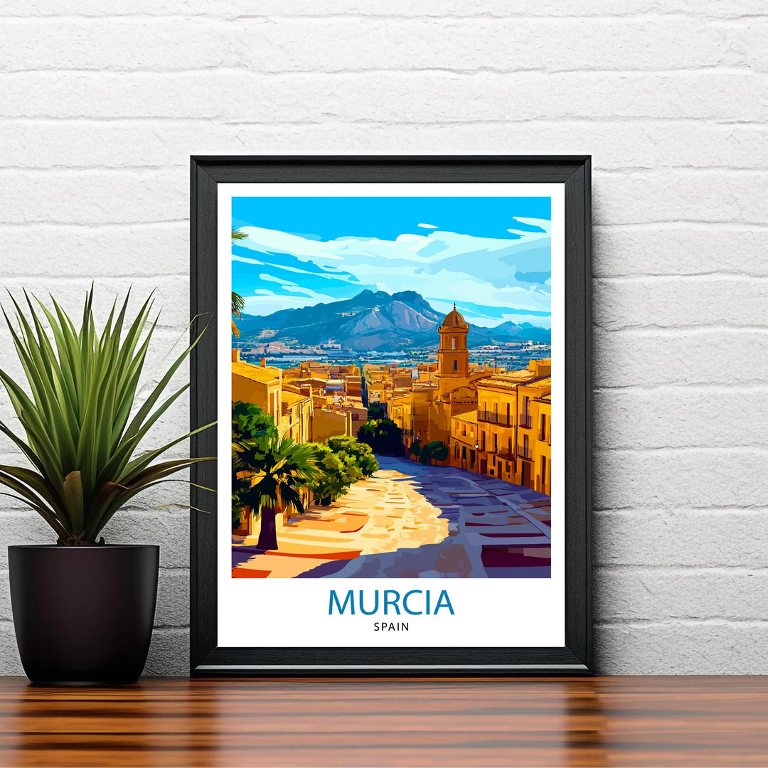 Murcia Spain Travel Print Wall Decor Wall Art Murcia Wall Hanging Home Décor Murcia Gift Art Lovers Spanish Art Lover Gift Print Art