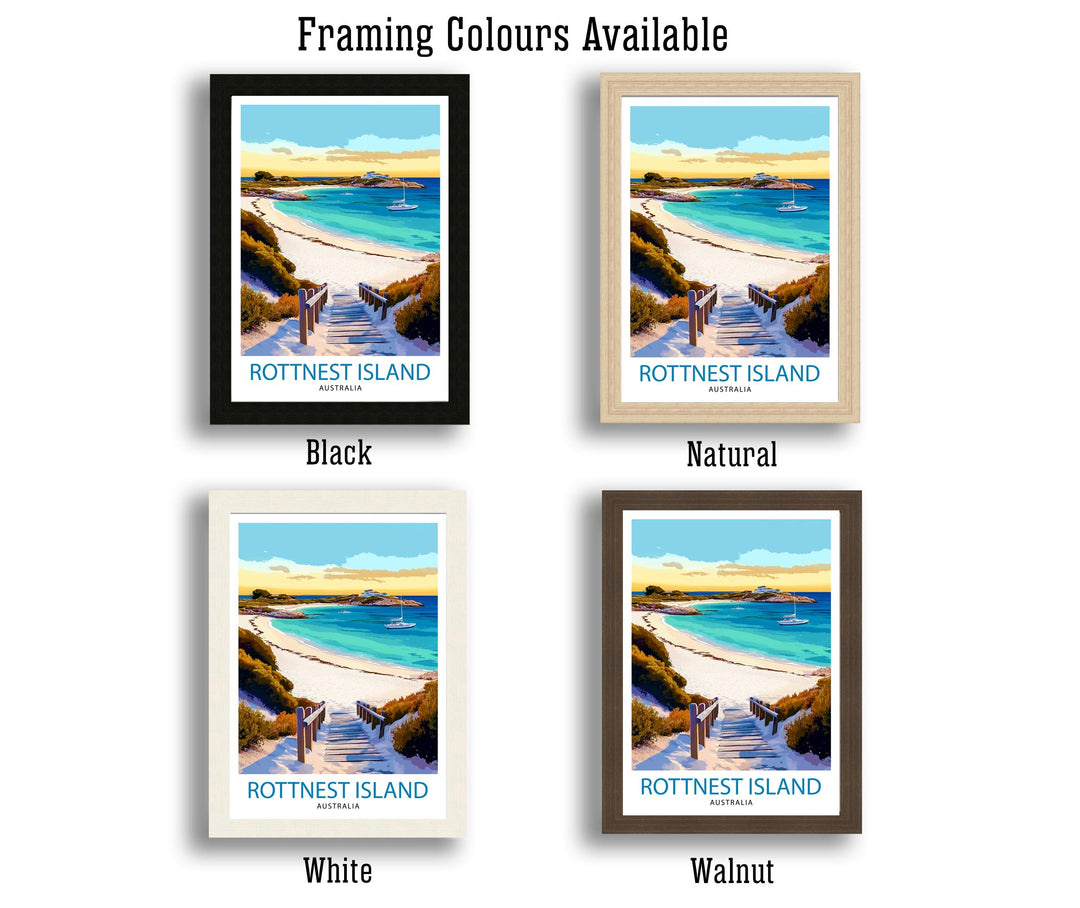 Rottnest Island Australia Travel Print Wall Decor Wall Art Rottnest Island Landscape Wall Hanging Home Décor Australian Island Gift Art