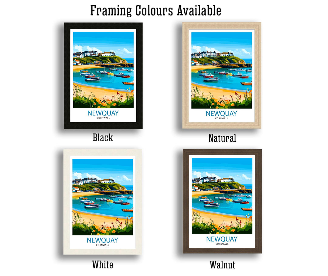 Newquay Cornwall Travel Print Wall Decor Wall Art Newquay Wall Hanging Home Décor Newquay Gift Art Lovers British Art Lover Gift Print Art