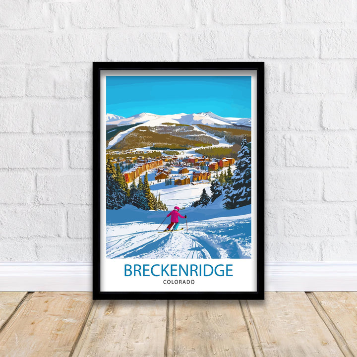 Breckenridge Colorado Travel Print Wall Decor Wall Art Breckenridge Wall Hanging Home Décor Breckenridge Gift Art Lovers American Art Lover