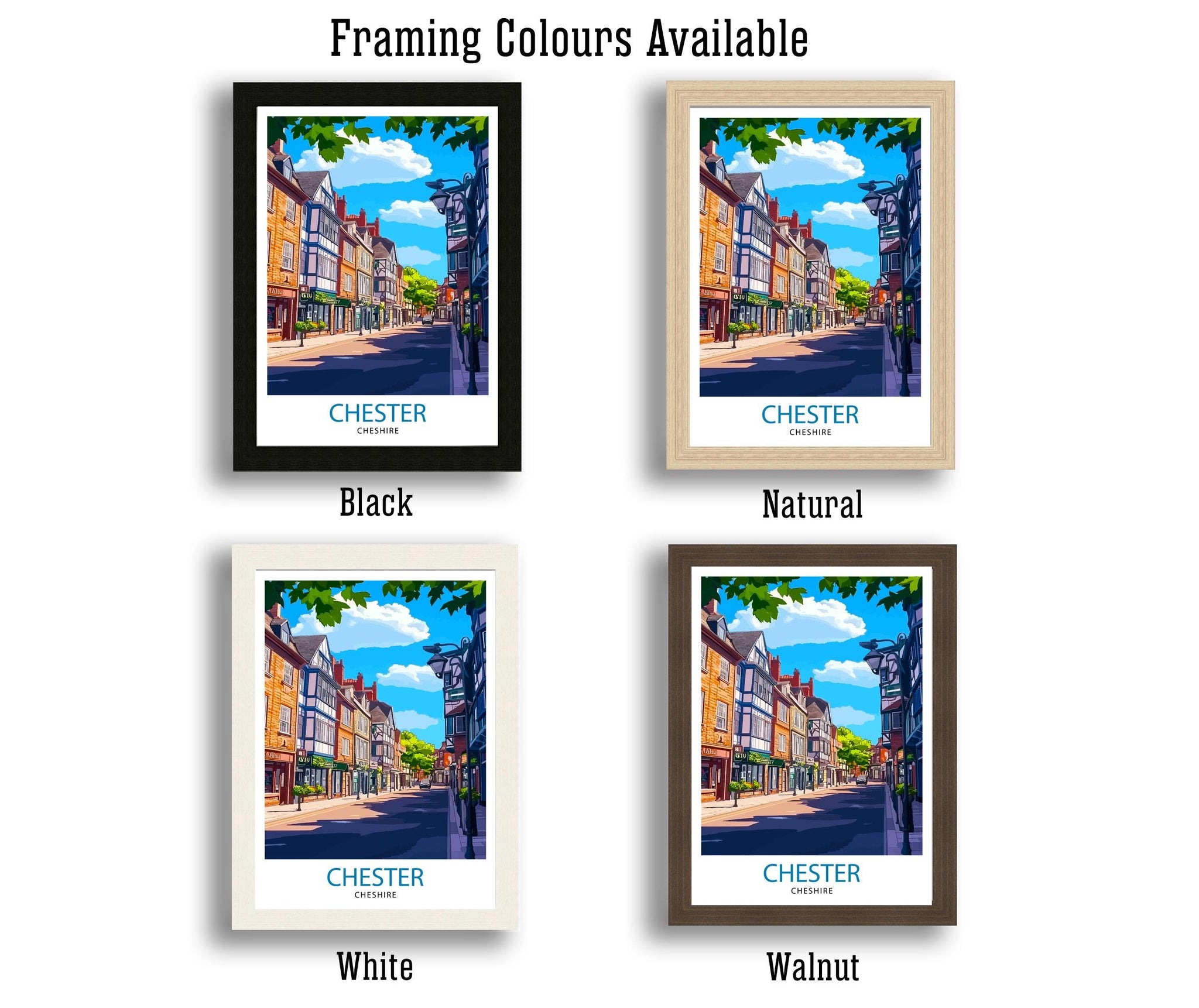 Cheshire England Travel Print Wall Decor Wall Art Cheshire Wall Hanging Home Décor Cheshire Gift Art Lovers British Art Lover Gift Print Art