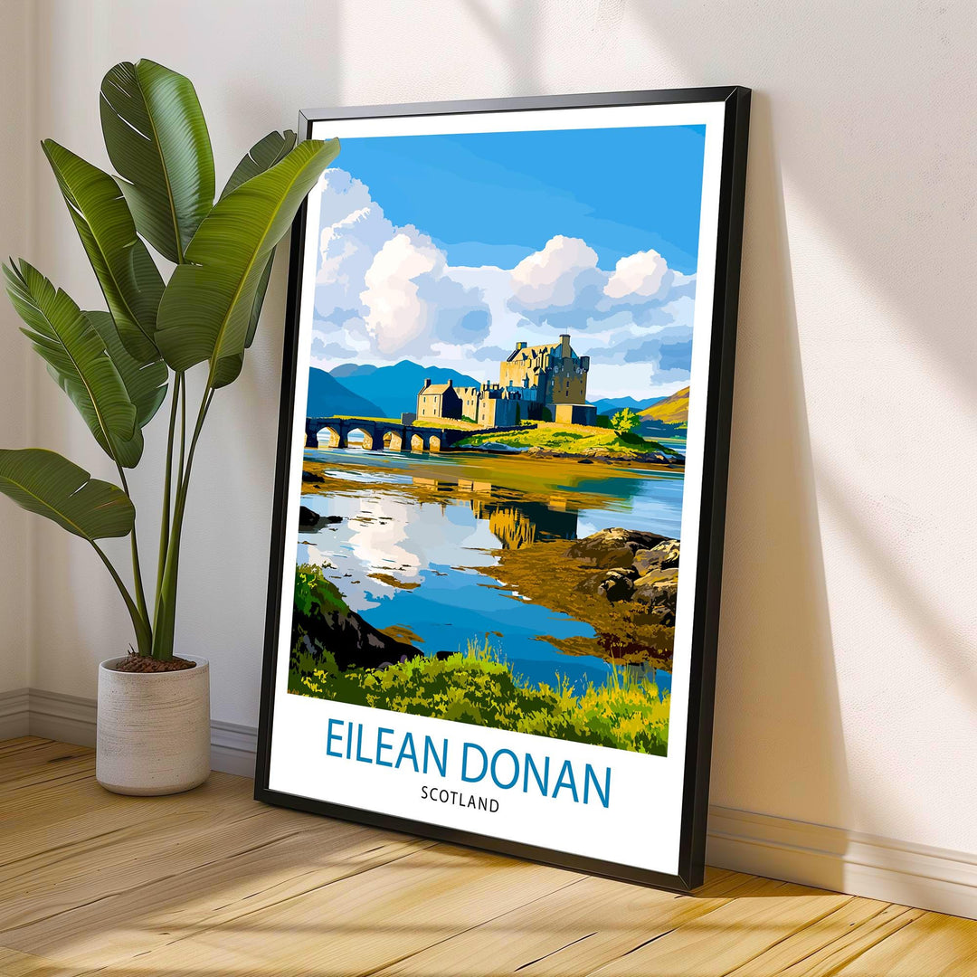 Eilean Donan Castle Scotland Travel Print Wall Decor Wall Art Eilean Donan Wall Hanging Home Décor Eilean Donan Gift Art Lovers Scottish Art