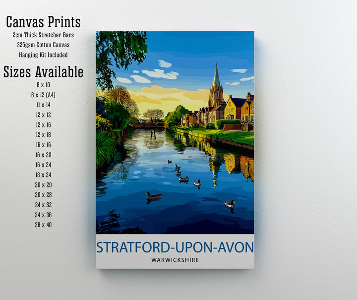 Stratford-upon-Avon England Travel Poster