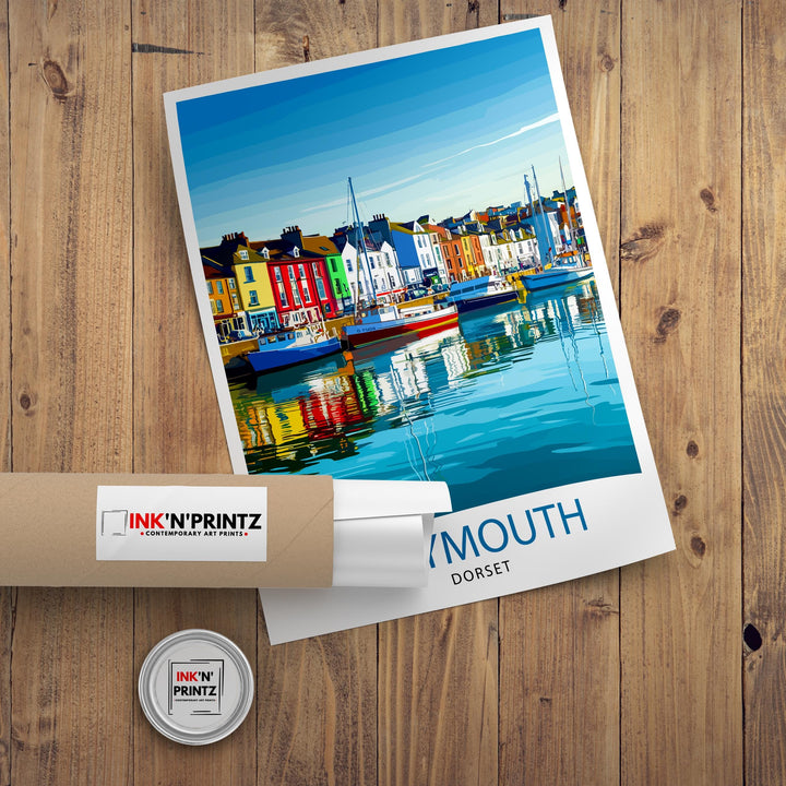 Weymouth Dorset Travel Print Wall Decor Wall Art Weymouth Wall Hanging Home Décor Weymouth Gift Art Lovers British Art Lover Gift Print Art