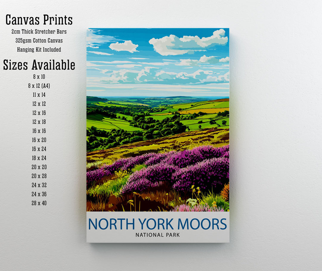 North York Moors England Travel Print Wall Decor Wall Art North York Moors Wall Hanging Home Décor North York Moors Gift Art Lovers British