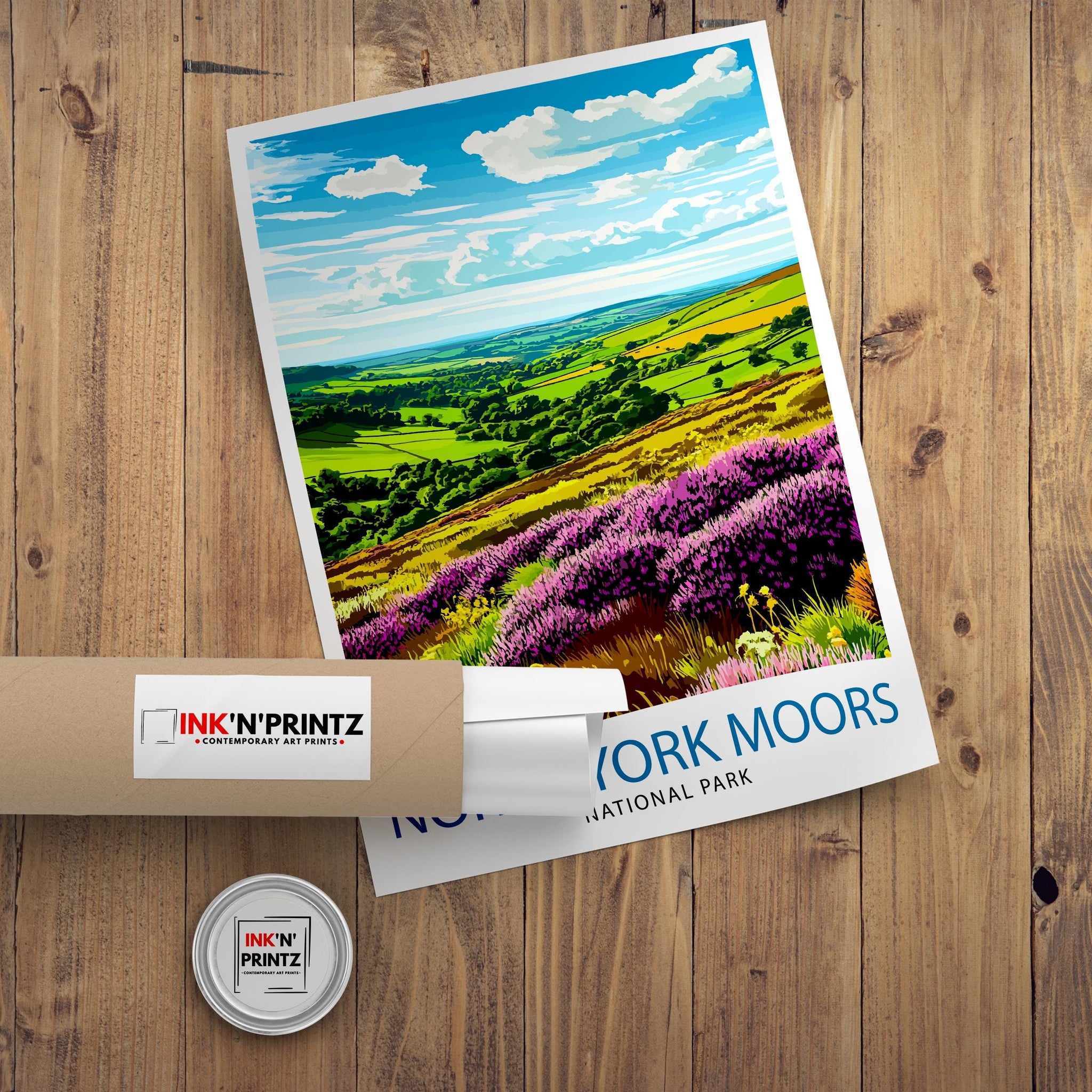 North York Moors England Travel Poster