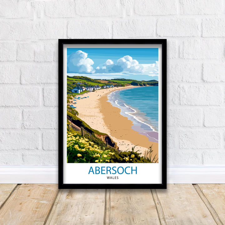 Abersoch Wales Travel Poster