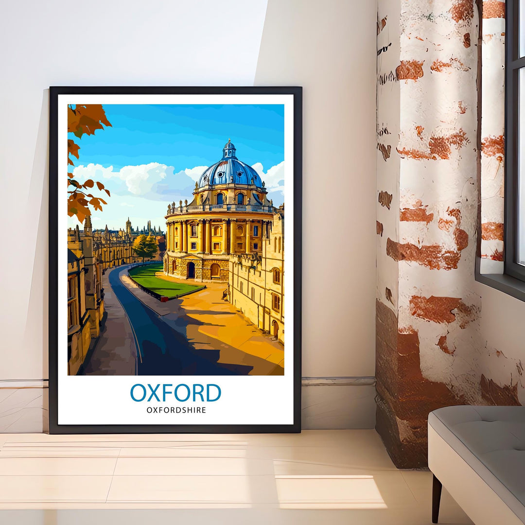 Oxford England Travel Print Wall Decor Wall Art Oxford University Wall Hanging Home Décor Oxford Gift Art Lovers British Art Lover Gift