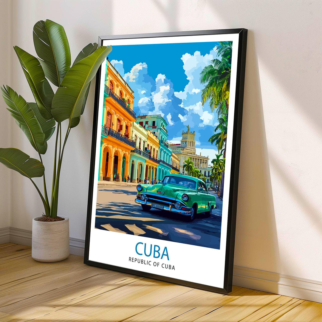 Cuba Travel Poster