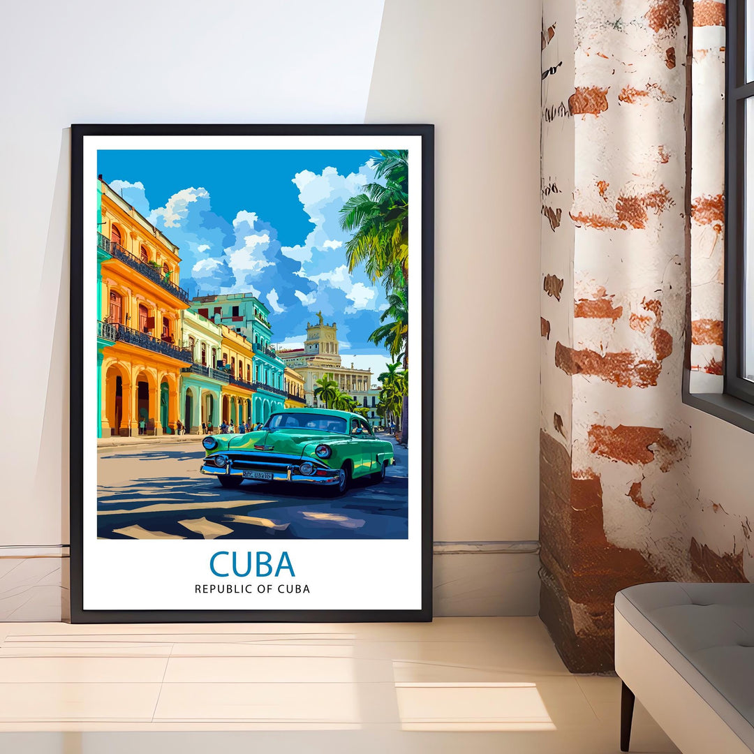 Cuba Travel Poster