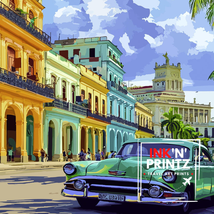 Cuba Travel Poster