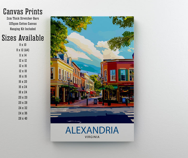 Alexandria Virginia Travel Poster