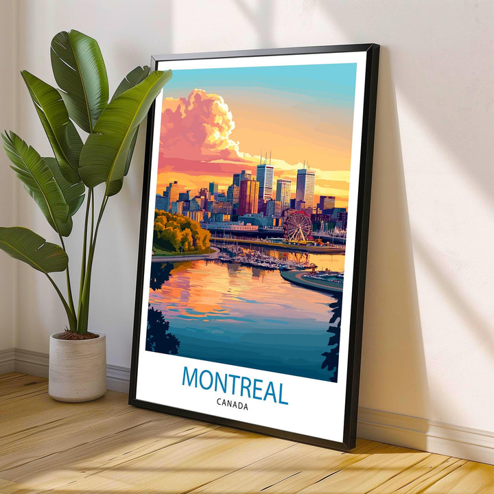 Montreal Canada Travel Poster